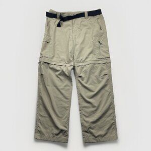 Columbia Omni Shade Convertible Zip Off Hiking Pants Belted Cargo 38X32 UPF40+